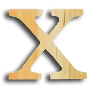 Comparateur de prix : Artemio Support à décorer en bois - Lettre petit modèle - X - 12,3 x 11,6 cm