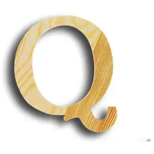 Comparateur de prix : Artemio Support à décorer en bois - Lettre petit modèle - Q - 10,1 x 12,3 cm