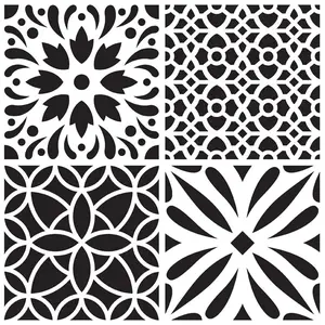 Comparateur de prix : Pochoir 30x30cm carreau ciment 2 - artémio