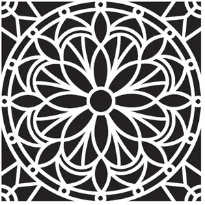 Comparateur de prix : Pochoir - ARTEMIO - Mandala - 30 cm - Plastique - Décoration intérieure