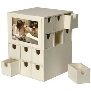 Calendrier de l'Avent - ARTEMIO - Cube - Mixte - Beige pas cher