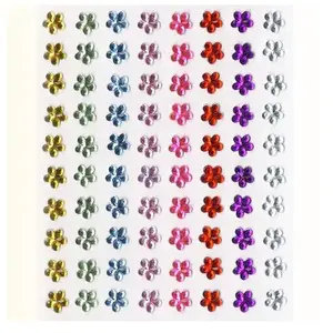 ARTEMIO 80 Fleurs strass adhésives - Artémio