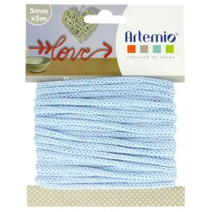 Comparateur de prix : Artemio Cordon en tricotin tout fait bleu pastel à5mm x 5m - artémio