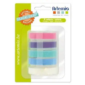 ARTEMIO Recharge Etiqueteuse 5 Rubans Click Click3 pas cher