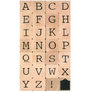 ARTEMIO Tampons bois - Alphabet en majuscules