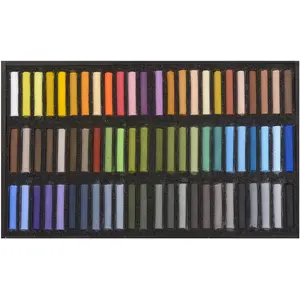 BlockX, Écriture + dessin, Coffret bois 72 Pastels - Paysage - jaune c... pas cher