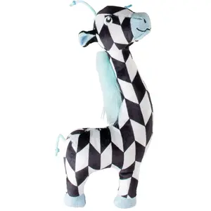 Jouet pour chiens Duvo+ Girafe Retro en peluche noir/blanc