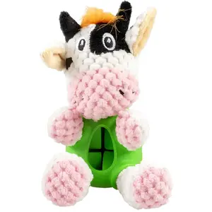 Jouet peluche pour chien vache distributeur en caoutchouc Duvoplus TU pas cher