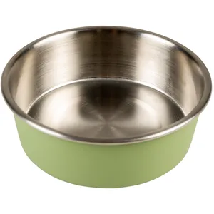 Comparateur de prix : Gamelle pour chien et chat Duvoplus Matte Fix Vert 11,1x11,1x4 cm 14442