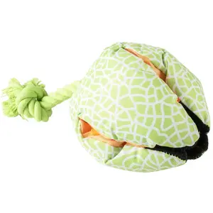 Jouet peluche pour chien melon Duvoplus Vert 37x37x26 cm 15484 pas cher