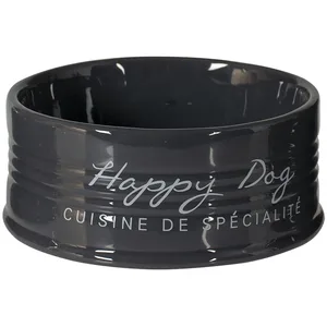 Comparateur de prix : Gamelle pour chien Duvoplus Stone Happy Dog Gris 19x19x7,5 cm 11720