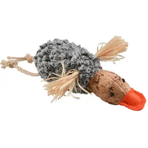 Jouet peluche pour chat cork canard avec corps crépitant Duvoplus Beig... pas cher