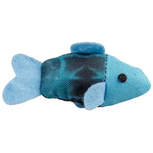 Comparateur de prix : Jouet peluche pour chat poissons Duvoplus Flash Bleu 10x5x3 cm 12078