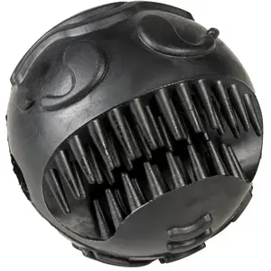 Balle pour chien de visage triste en caoutchouc Duvoplus Noir 7x7x7 cm...