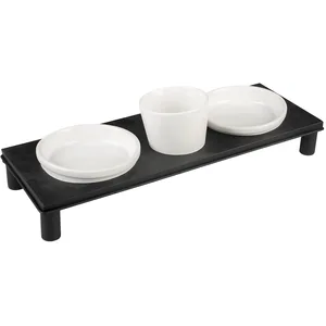 Comparateur de prix : Gamelle pour chien Duvoplus UP Buffet Rectangular Blanc 41x14,5x12 cm 13367