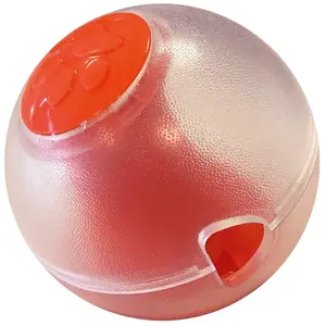 Distributeur de nourriture pour chien en balle Duvoplus Giggle Orange ... pas cher