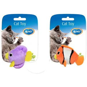 Comparateur de prix : DUVO JUGUETE GATO SURTIDO PECES 2 UNI 7,5 x 9 x 3,5 CM