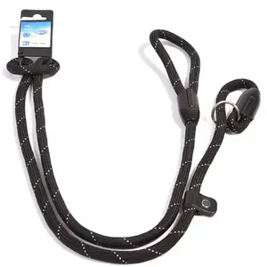 Laisse pour chien dressage Duvoplus Gris 77x4x1,5 cm 5001238