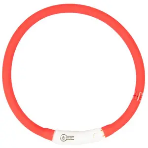 Comparateur de prix : Duvo Anneau Lumineux Seecurity Flash Light Ring Usb Silicone - 70 Cm - Rouge - Pour Chien