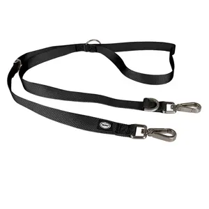 Comparateur de prix : duvoplus, Laisse Duo Confortable et Contemporain Gamme EXPLOR North, Taille 200cm/25mm Noir, Idéal pour des promenades et expéditions aventureuses, Résistants aux Intempéries
