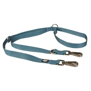 duvoplus, Laisse Duo Confortable et Contemporain Gamme EXPLOR North, Taille 200cm/25mm pétrole, Idéal pour des promenades et expéditions aventureuses, Résistants aux Intempéries pas cher
