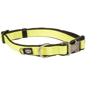 Comparateur de prix : duvoplus, Collier Confortable et Contemporain GA mme EXPLOR North, Taille 20-35 cm/15 mm Jaune néon, pour Chien, Idéal pour des promenades et expéditions aventureuses