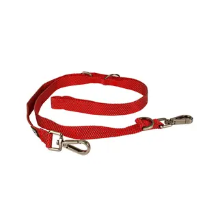 Laisse pour chien en nylon Duvoplus Explor East Duo Rouge 200 cm 11048 pas cher