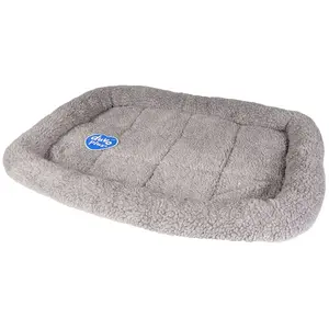 Panier pour chien pliable Duvoplus Sheepskin Gris 92x58 cm 712/036 pas cher