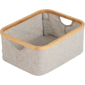 Quax - Panier en coton & bambou Naturel taille unique pas cher