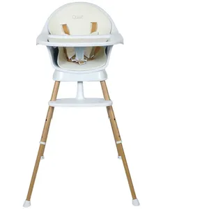 Quax Chaise Haute Évolutive Ultimo 3 Luxe White Et Naturel - Quax pas cher