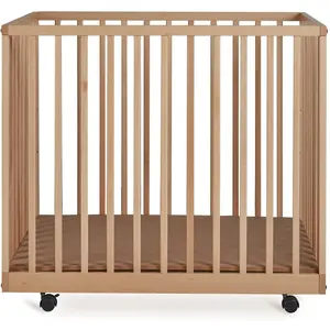 Quax Parc Mori avec roulettes Naturel (95 x 75 cm)Vendu parberceau-magique