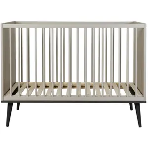 Quax - Lit bébé Flow 60x120 cm Stone 60x120 pas cher