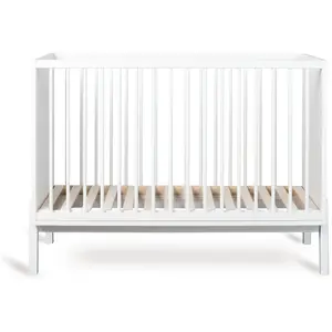 Quax - Lit bébé Ashi 60x120 cm Crème 60x120 pas cher