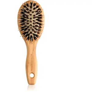 Comparateur de prix : Olivia Garden Bamboo Touch Brush   Brosse Eco-responsable Démêlant en Bambou, Poils en Sanglier et Nylon - Taille XS