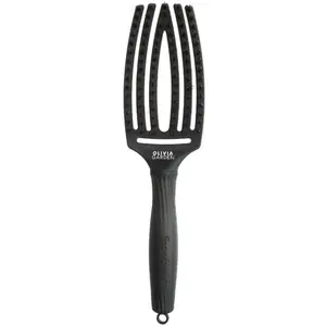 Comparateur de prix : Accessoires cheveux Olivia Garden  Fingerbrush Boar   Nylon Full Black m
