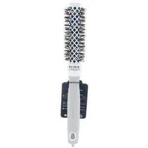 Comparateur de prix : Brosse brushing Expert Blowout Shine nylon blanc & gris 20mm Olivia Garden
