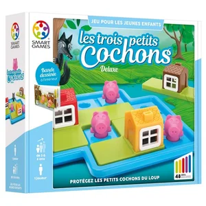 Comparateur de prix : Jeu de réflexion SmartGames Les trois petits Cochons Deluxe TU
