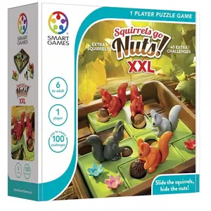 SmartGames Squirrels Go Nuts XXL, Extra Large Puzzle Game with 100 Challenges, 6+ Years pas cher
