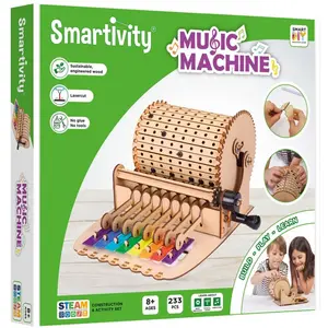 Comparateur de prix : Smartivity - Boite à Musique mécanique - Maquette en bois à assembler