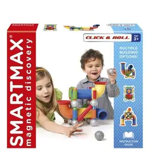 SmartGames Jeu de construction magnétique Smartmax Click & Roll 30 pièces pas cher