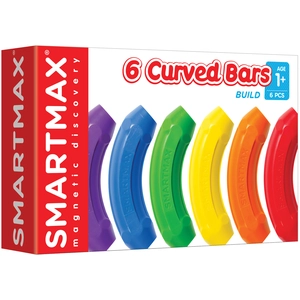 SmartMax Jouet de construction magnétique - SMART - Set 6 bâtonnets incurvés - Enfant - Garçon - A partir de 12 mois pas cher