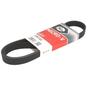 Comparateur de prix : Courroie trapézoïdale à nervures Micro-V® 6PK1163 Gates 6PK1163