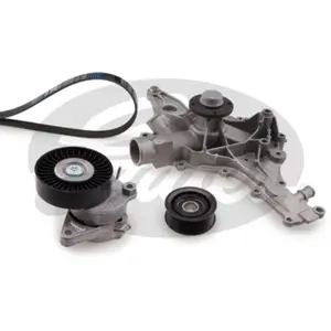 Pompe à eau+Jeu de courroie trapézoïdale à nervures Micro-V® Kit KP16PK2390 Gates KP16PK2390 pas cher