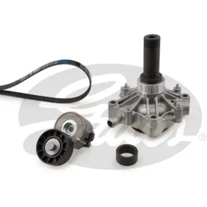 Pompe à eau+Jeu de courroie trapézoïdale à nervures Micro-V® Kit GATES, par ex. pour Iveco pas cher