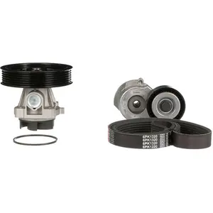 Pompe à eau + jeu de courroie trapézoïdale à nervures GATES KP16PK1320 pas cher