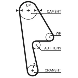 Courroie crantée PowerGrip® 5593XS Gates 5593XS pas cher
