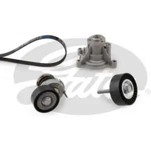 Pompe à eau + jeu de courroie trapézoïdale à nervures GATES KP76PK1735 pas cher