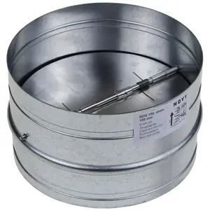 Clapet anti retour - Novy - 150mm - Métallique - Gris - Bordure en caoutchouc pas cher