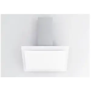 Novy - hotte décorative inclinée 90cm 467m3h verre blanc d7831 - CDP-D7831 pas cher