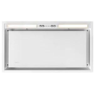 Comparateur de prix : Hotte décorative - Novy - 26050 Crystal L51 - Verre blanc - 60 cm - Evacuation